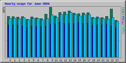 Hourly usage for June 2026