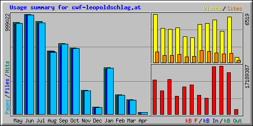 Usage summary for cwf-leopoldschlag.at